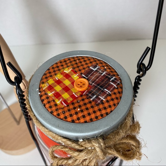 Rustic candle jar/caddy, Farmhouse, Original Plastic wrapping, NEW - Picture 2 of 7